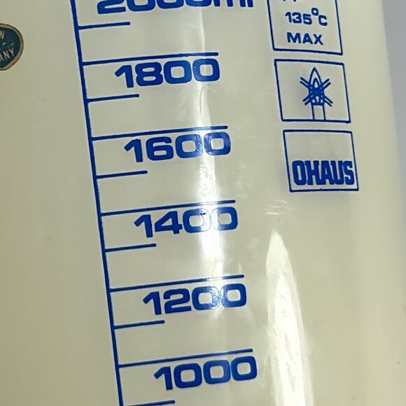 Vintage Set 10 Graduated Plastic Beakers West Germany Liquid Measurements Ohaus - Picture 8 of 10